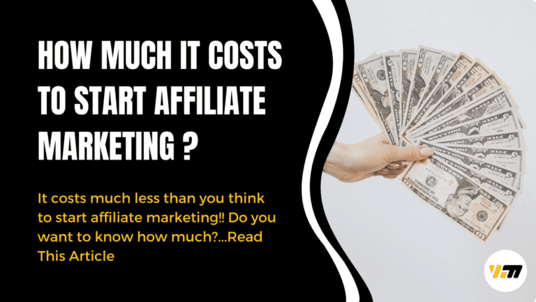 how much money you need to start affiliate marketing